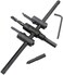 Generic 30 mm - 200 mm Adjustable Circle Hole Cutter Set, Heavy Duty Wood Hole Saw Circle Cutter, Wood Working Twist Hole Diy Tools For Woodworking Large