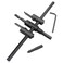 Generic 30-120mm Adjustable Circle Hole Cutter Set, Drill Bit Saw Round Cutting For Wood Board, Plastic Board, Plywood, Gypsum Board Medium