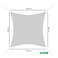 Generic Triangle Shape Sun Shade Sail Shade Net Canopy UV Protection Umbrella UV Blockage Awning Camping Shade Garden Patio Pool Yard Pergola For Bbq, Garden (4 X 5 meter)
