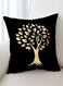 Shining Tree Printed Design Cushion Covers Decor Throw Pillow Cover Gold Decorative Pillowcase Cushion Cover for Bedroom Sofa Car Home Decor 45x45 cm