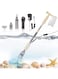 Masroo rium Gravel Cleaner, Fish Tank Vacuum Cleaner, 5 in 1 Electric rium Siphon Filter Kit with Adjustable Water Flow Controller for Water Changing and Sand Washing.