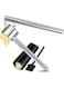 Kitchen Premium Garlic Press with Soft, Easy to Squeeze Handle Includes Silicone Garlic Peeler &amp; Cleaning Brush 3 Piece Garlic Mincer Tool Sturdy Easy to Clean Garlic and Ginger Crusher