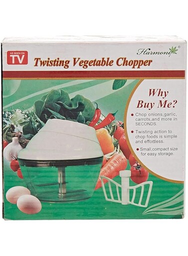 Harmony Stainless Steel Twisting Vegetable Chopper (Multi Color)
