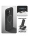 Mobcos iPhone 17 Black Elite Ring Premium Silicone MagSafe Case for iPhone   Silky Soft Touch   Military-Grade Shockproof Protection   Strong Magnetic Compatibility   Luxury Slim Cover