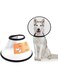 TOMVAES Cat and Dog Cone Collar, Adjustable Recovery Pet Cone, Plastic CElizabethan Collar Protects Wound Healing Practical Dog Cone, Stop Licking Wound (35-40cm)
