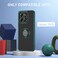 Case for Honor X5B Case Cover With 2Pack Screen Protector Metal Ring Holder Grip Kickstand Car Magnetic Mount Shockproof Matte Hard Back Bumper Case for Honor X5B Green