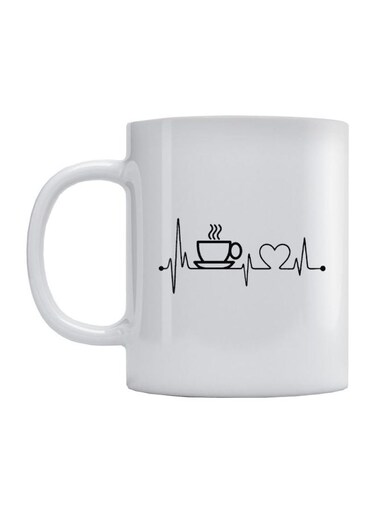 Coffee Lovers Printed Mug White/Black