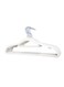 Hanger, Heavy Duty Durable Standard Hanger, Plastic Suit Jacket Shirt Hanger, Space Saver Hanger with Rubber Coating 16.5Inches-White