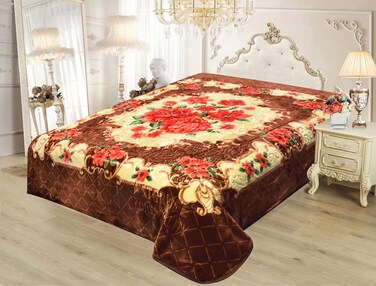 STARLIFE Single Ply Premium Quality Blanket 100% Polyester SPUN YARN Obtained From Virgin Polyester Suitable For Winter And Rainy Season 220*240CM, 10 LBS, SL-BL4408