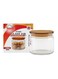 Airtight Glass Storage Jar with Lid - Premium Clear Kitchen Container for Snacks, Cookies, Spices and Dry Food, High-Quality Durable Glass, Easy-to-Clean, Perfect for Home Kitchen Storage