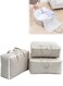 3PCS Moving Storage Bag with Zipper,Strong Storage Laundry Bags Extra Large Storage Bag Large Capacity Multipurpose Clothes Organizing Storage Bag with Strong Handles for Organizing Bedroom, Closet, Clothing, Comforter, Sweater, Organization and Storage with Zip and Handle grey (55*30*20cm)