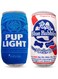 Pup Light and Pups Blue Rubbin Funny Dog Toys - Beer Dog Toys - Plush Squeaky Dog Toys for Medium, Small and Large - Cute Dog Gifts for Dog Birthday - Cool Stuffed Parody Dog Toys (2 Pack) (Mix)