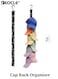 Baseball Cap Rack Organizer Holds 8 Caps Multi Position Adjustable Fitted Caps and Sun Hats Storage Hanger for Closet Rod Wall Door or Clothes Rack Space Saving Design for Men Women Kids