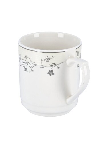 Bone Wave Coffee Mug White/Black 400ml