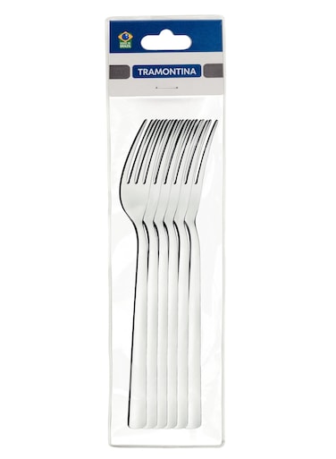 Oslo 6 Pieces Stainless Steel Table Fork Set with High Gloss Finish