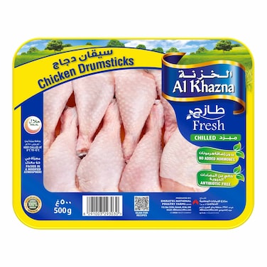 Al Khazna, Chicken, Fresh Chicken Drumsticks, 500g