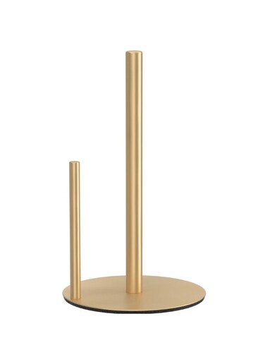 Paper Towel Holder Gold, Premium Stainless Steel Kitchen Roll Dispenser, Countertop Roll Organizer