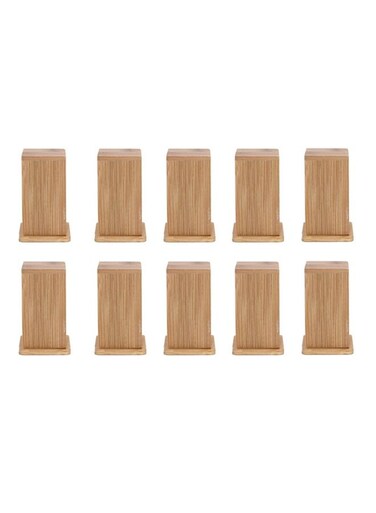 10pcs Bamboo Wood Home Kitchen Tools Toothpick Holder With Lid