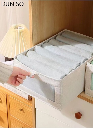 3 Pieces Foldable Closet Storage Organizer Washable Closet Storage Box with Carrying Handles Cube Storage Bin for Clothes Wardrobe Home Bedroom Office