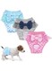 Female Pet Dog Cat Nappies Set, Pet Soft Dog Nappies Female, Dog Period Pants, Washable Female Dog Nappies, Reusable Dog Nappies, Puppy Sanitary Panties for Female Pet Incontinence (3 Pcs, M)