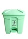 Step Trash Bin   Plastic Matte Finish   Suitable For Bathrooms, Kitchens &amp; Communal Spaces   Green   30 Liters