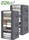 6PCS Clothes Storage Box with Reinforced Handles, Thickened Fabric Storage Clothes Container for Clothing Sweater Comforter and Bedding, Closet Storage Bins with Lids and Sturdy zipper, Grey 35*60*40CM