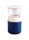 Xunyou Insulated Food Container with Topping Cup for Cereal, Yogurt, Oatmeal, Milk, Granola Storage, On-the-Go Breakfast- Keep Warm &amp; Cold - Portable, Leak-Proof &amp; BPA Free (Blue)