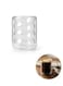 375ML Modern Ripple Art Glass Coffee Cup, Double Walled Insulated Mug for Latte, Cappuccino, Tea, and Iced Drinks