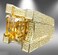 Men Luxurious Microencrusted Zircon Ring, Ring Size:12(Gold)
