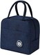 Lunch Bag Large Capacity Polyester Handbag - Leakproof Cooler Bag - Reusable Lunch Box for Student,Girl, Boy, Men, Women, Outdoor, Office, Picnic ( Blue )