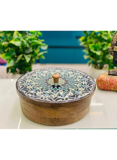 Acewood Roti box/chapati box/Wooden Container box/wooden casserole for Kitchen/Diwali gift.