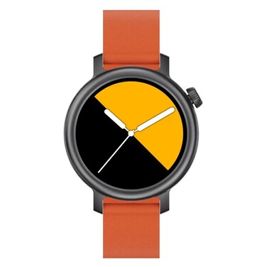 AMOLED Smartwatch with Bluetooth Calling, IP68 Waterproof Health Tracker &amp; Extra Silicone Strap

