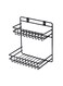 Mild Steel Multipurpose Shoes Detergent Holder, Bathroom Rack, Bathroom Accessories (Black)