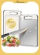 304 Stainless Steel Cutting Board - Heavy-Duty Titanium-Reinforced Chopping Board for Meat Bread Cheese Vegetable Chiken BBQ &amp; Fruits   Food Grade, Anti-Bacterial, Non-Slip Kitchen Board with Juice Groove 36.5cm*25cm