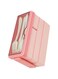 BROLEO Lunch Container, Stackable Easy To Clean Adult Lunch Box 3 Layers Portable 4 Compartments Durable with Divider for Kids (Pink)