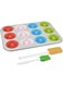 Prestige Fluted Muffin Pan Set, 12 Cup, Multicolour