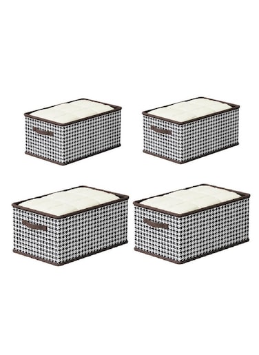 Foldable Storage Bags Clothes Storage Bins 4 Pack Closet Organizers Storage Containers Home （44*30*20) (50*35*25) x2