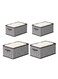 Foldable Storage Bags Clothes Storage Bins 4 Pack Closet Organizers Storage Containers Home （44*30*20) (50*35*25) x2