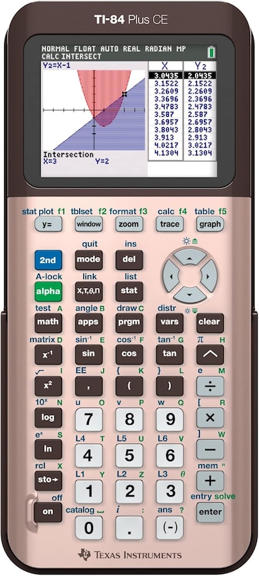 Texas Instruments TI-84 Plus CE Graphing Calculator Python - Rose Gold
