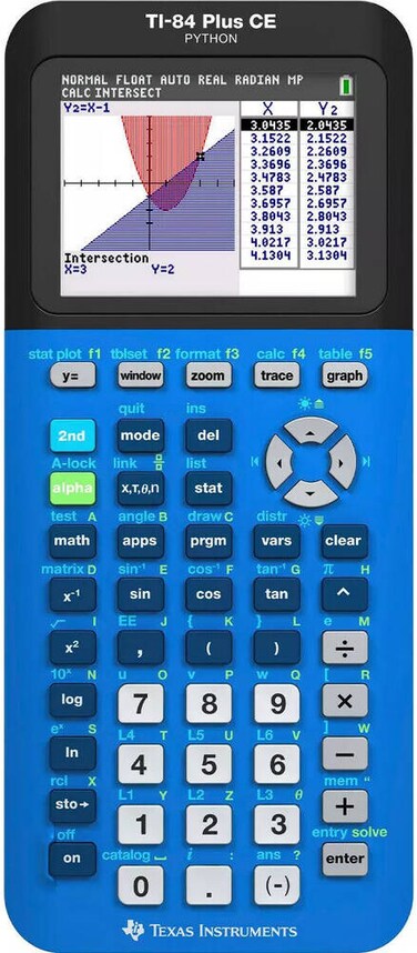 Texas Instruments Calculator TI-84 Plus CE Python - Blue