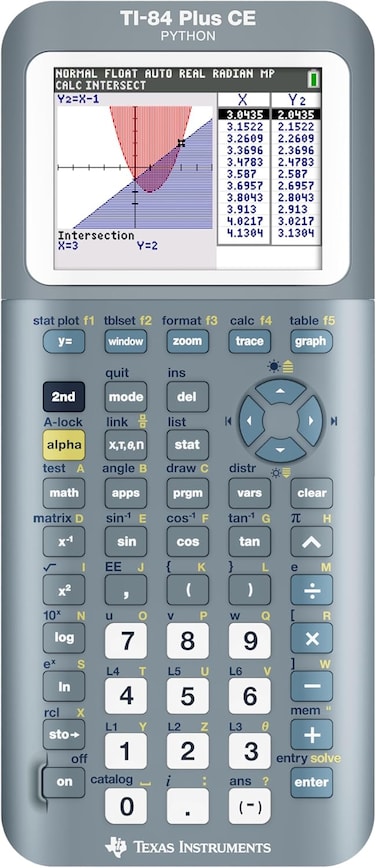 Texas Instruments Calculator TI-84 Plus CE Python Enhanced Graphing Plus Software - Fractal Frost (International Version)