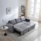 Wooden Twist Modern Style Sectional Sleeper 5 Seater L-Shape LHS Sofa Bed with Comfort Cushion
