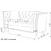 Wooden Twist Fresco Premium Living Room Chesterfield 3+2+1 Sofa Set ( Black )