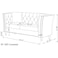 Wooden Twist Fresco Premium Living Room Chesterfield 3+2+1 Sofa Set ( Brown )