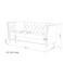 Wooden Twist Fresco Premium Living Room Chesterfield 3+2+1 Sofa Set ( Brown )