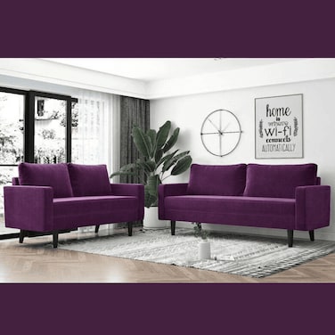 Premium 2 Piece Living Room Sofa Set