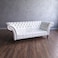3 Seater Sofa (Teak Wood, Walnut Legs Finish)