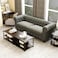 Graceful 3 Seater Velvet Rolled Arm Chesterfield Sofa