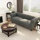 Graceful 3 Seater Velvet Rolled Arm Chesterfield Sofa