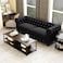 Graceful 3 Seater Velvet Rolled Arm Chesterfield Sofa